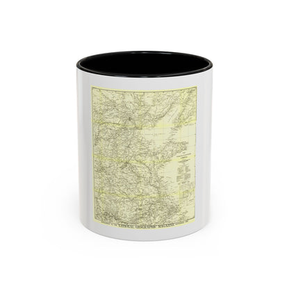 China, North Eastern (1900) (Map) Accent Coffee Mug