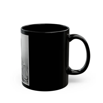 Karin Booth #27 (Vintage Female Icon) Black Coffee Mug-Go Mug Yourself