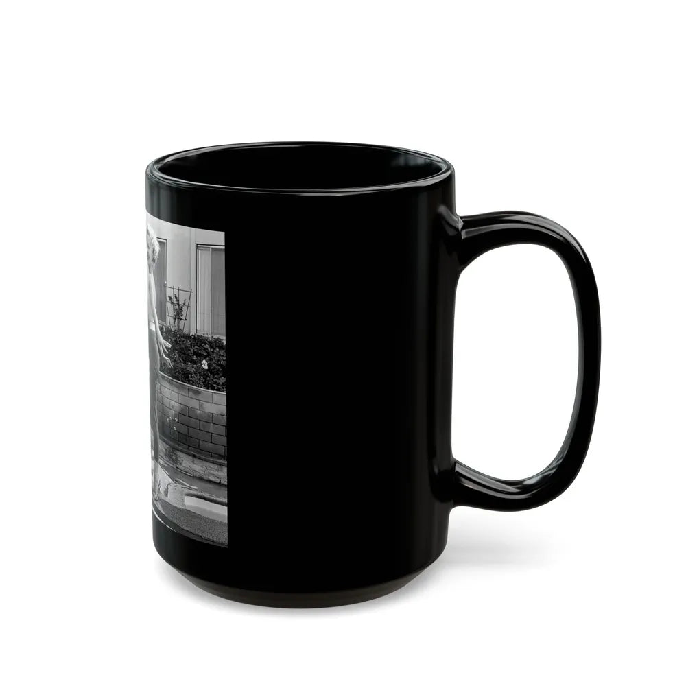 Greta Thyssen #73 (Vintage Female Icon) Black Coffee Mug-Go Mug Yourself