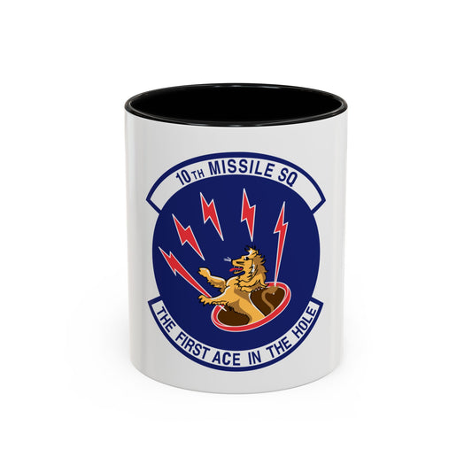 10th Missile SQ The First In The Hole (U.S. Air Force) Accent Coffee Mug