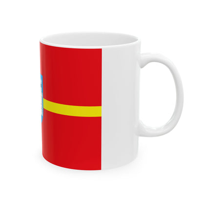 Flag of Zhytomyr Oblast Ukraine - White Coffee Mug-Go Mug Yourself