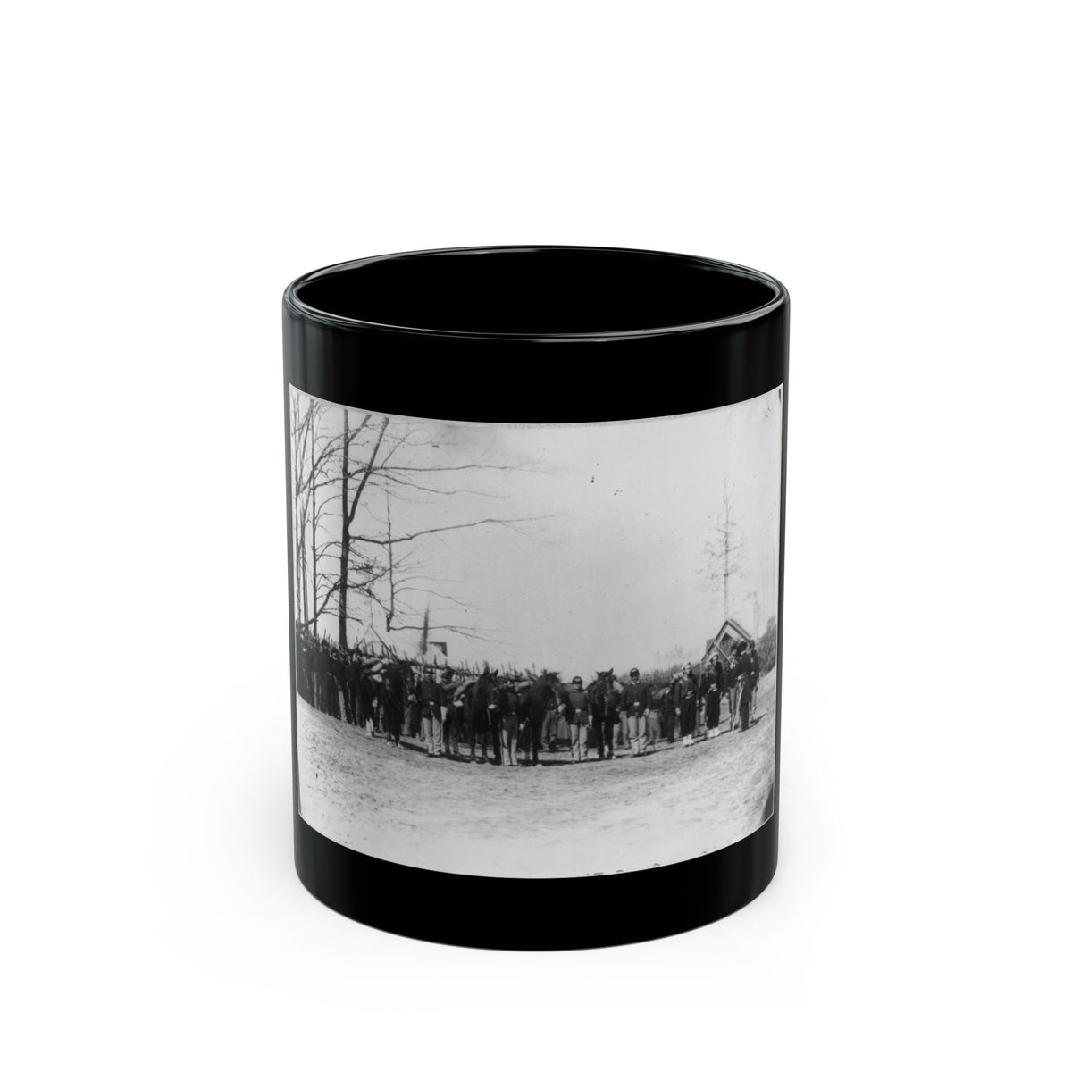 Group Of Provost Guards At Headquarters, Army Of The Potomac (U.S. Civil War) Black Coffee Mug