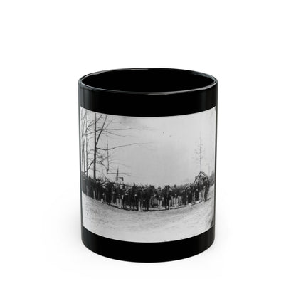 Group Of Provost Guards At Headquarters, Army Of The Potomac (U.S. Civil War) Black Coffee Mug