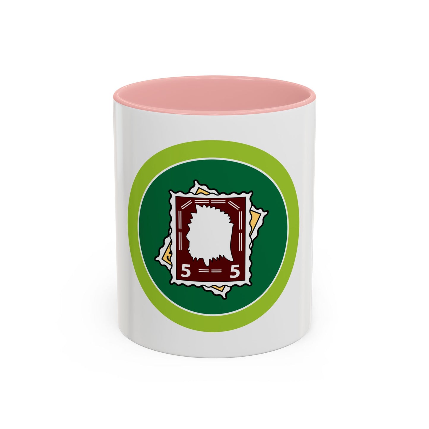 Stamp Collecting (Boy Scout Merit Badge) Accent Coffee Mug