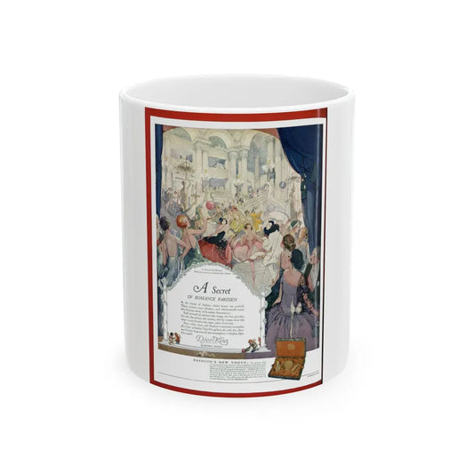 Djer-Kiss ad, Redbook, November 1923 - White Coffee Mug-11oz-Go Mug Yourself