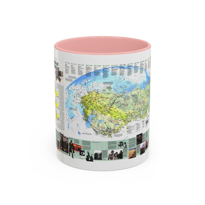 Russia - Communism to Capitalism (1993) (Map) Accent Coffee Mug