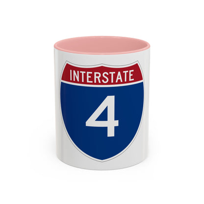 Interstate 4 (U.S. Highways) Accent Coffee Mug