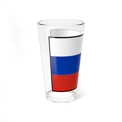 Flag of Russia bordered (Russia) Pint Glass 16oz