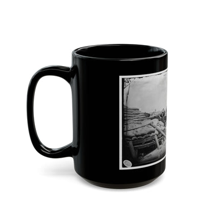 Morris Island, South Carolina. Naval Battery. Two 80-Pounder Whitworths. Breaching Battery Against Fort Sumpter (U.S. Civil War) Black Coffee Mug