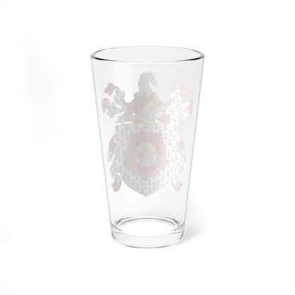 Coat of Arms of William Beverly (United States) (Coat of Arms) Pint Glass 16oz