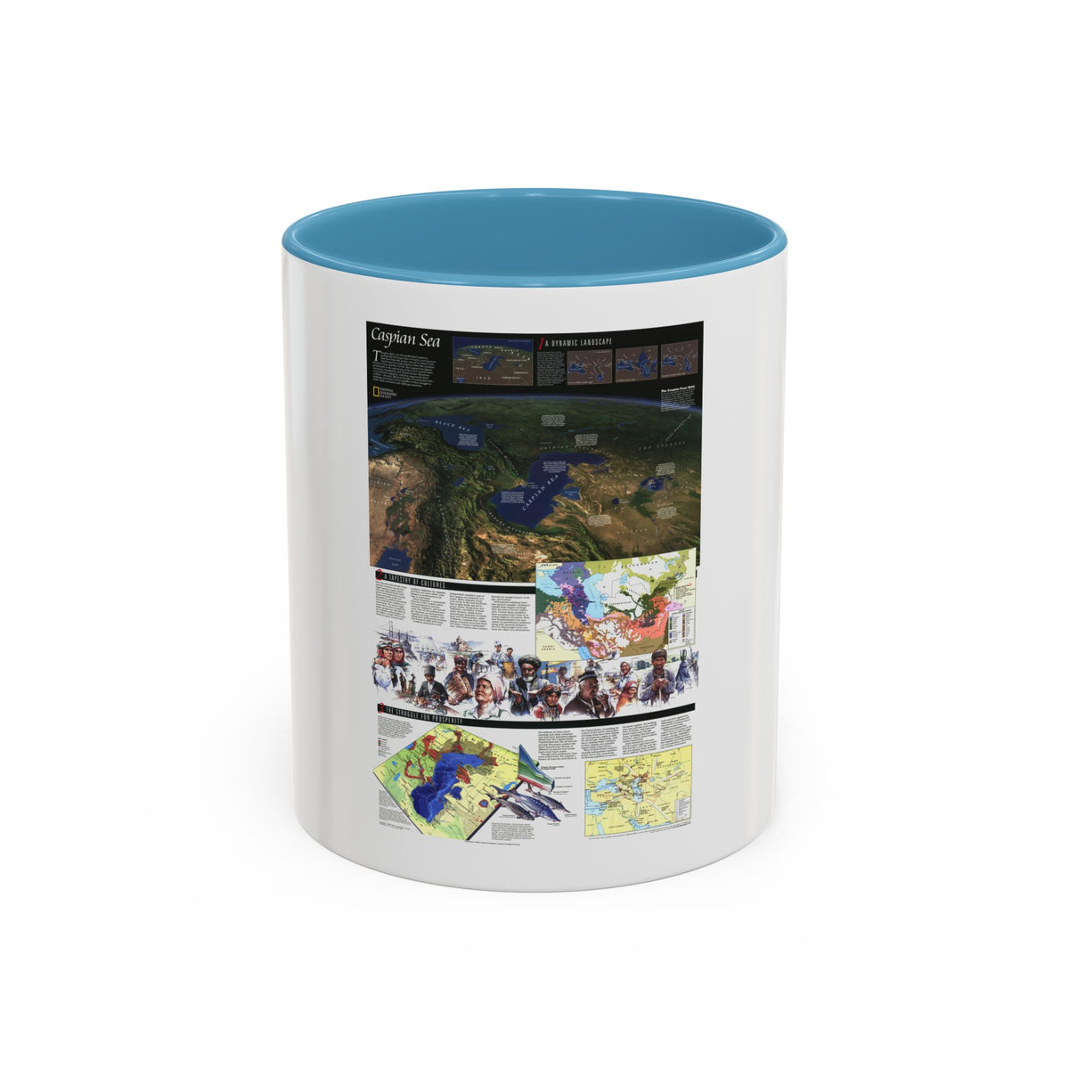 Caspian Sea (1999) (Map) Accent Coffee Mug