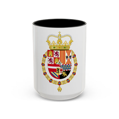 Coat of Arms of Charles II of Spain (1668-1700) - Accent Coffee Mug