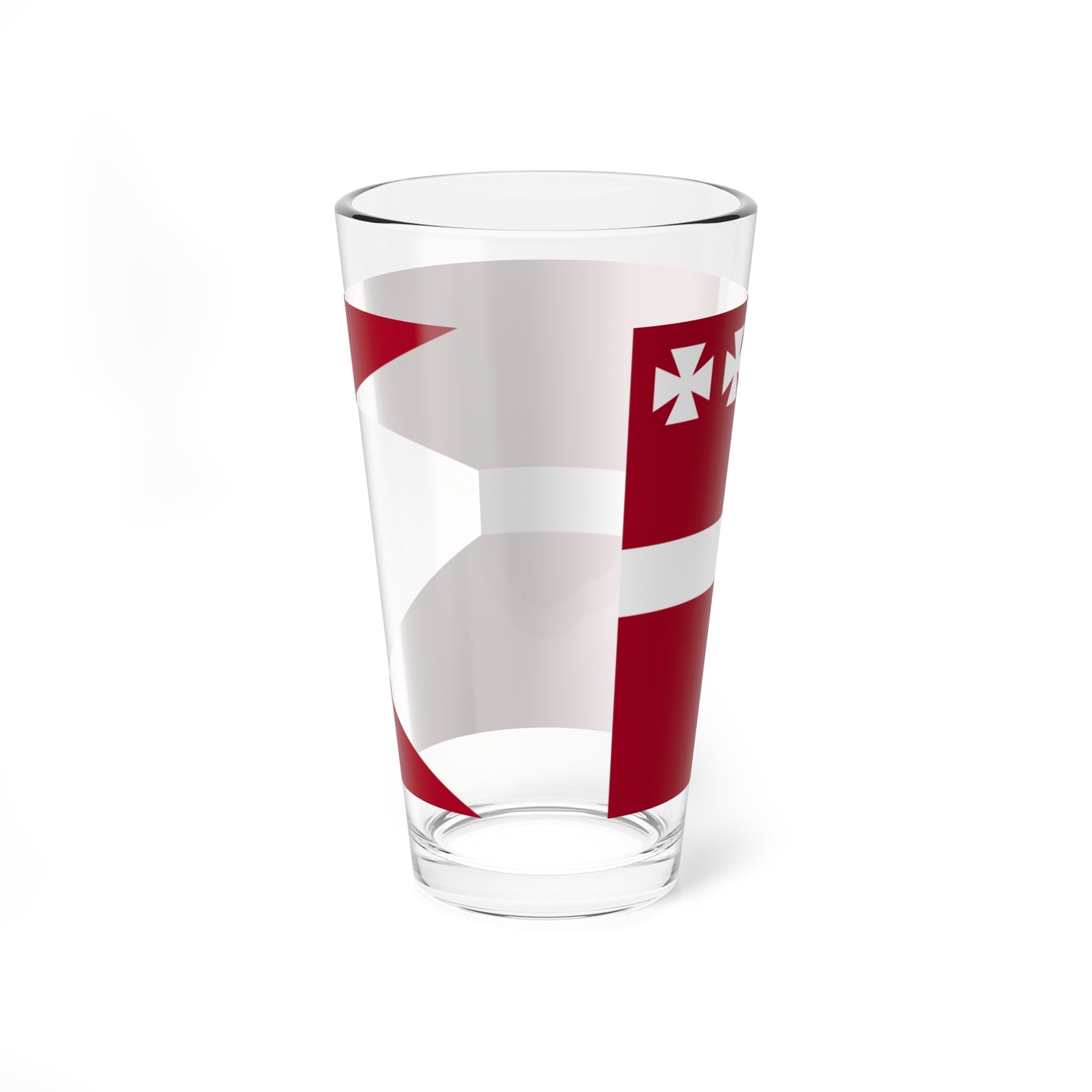 Naval Rank Flag of Denmark - Counter admiral 1880 (Denmark) Pint Glass 16oz