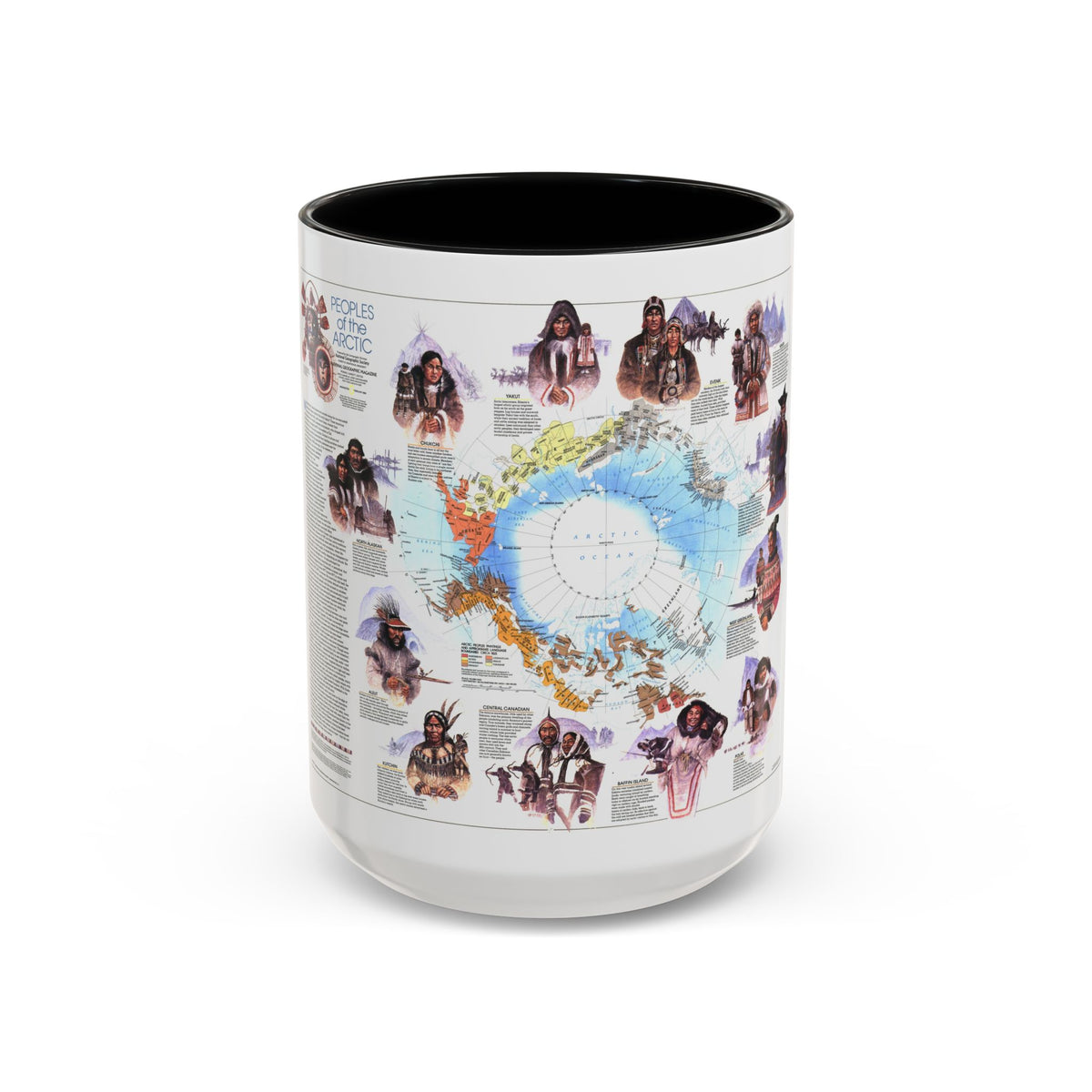 Arctic - Peoples of the (1983) (Map) Accent Coffee Mug