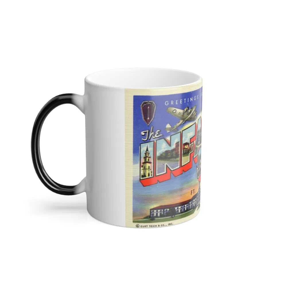 Greetings from the Infantry School Ft Benning GA (Greeting Postcards) Color Changing Mug 11oz-Go Mug Yourself