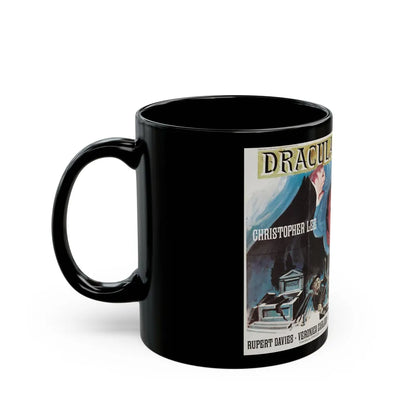 DRACULA HAS RISEN FROM THE GRAVE 1968 Movie Poster - Black Coffee Mug-Go Mug Yourself