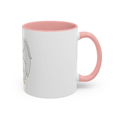 Silver Falcon Badge of Edward III - Accent Coffee Mug