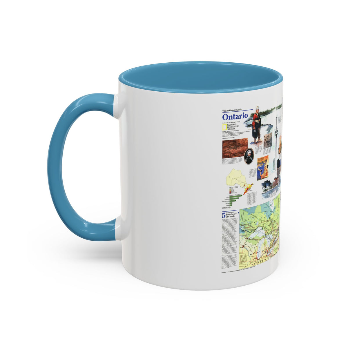 Canada - Ontario 2 (1996) (Map) Accent Coffee Mug