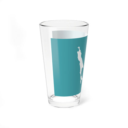Flag of Sakhalin Oblast (Russia) Pint Glass 16oz