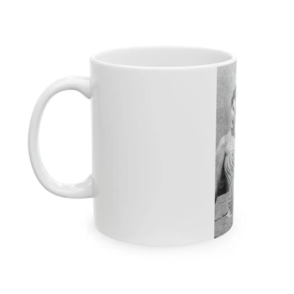 Debra Paget #441 - B&W Mag. Scan (Vintage Female Icon) White Coffee Mug-Go Mug Yourself