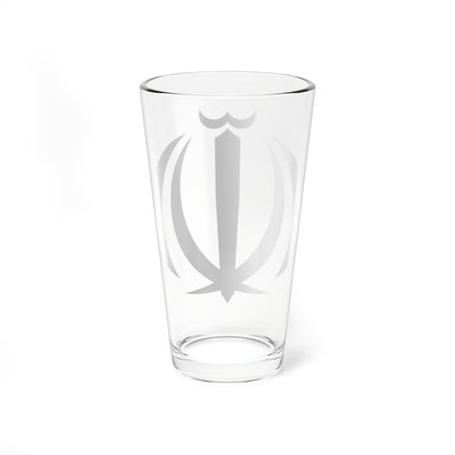 Emblem of Iran (Iran) (Coat of Arms) Pint Glass 16oz