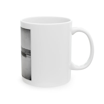 Appomattox River, Va.  U.S.S. Transport Washington Irving (U.S. Civil War) White Coffee Mug