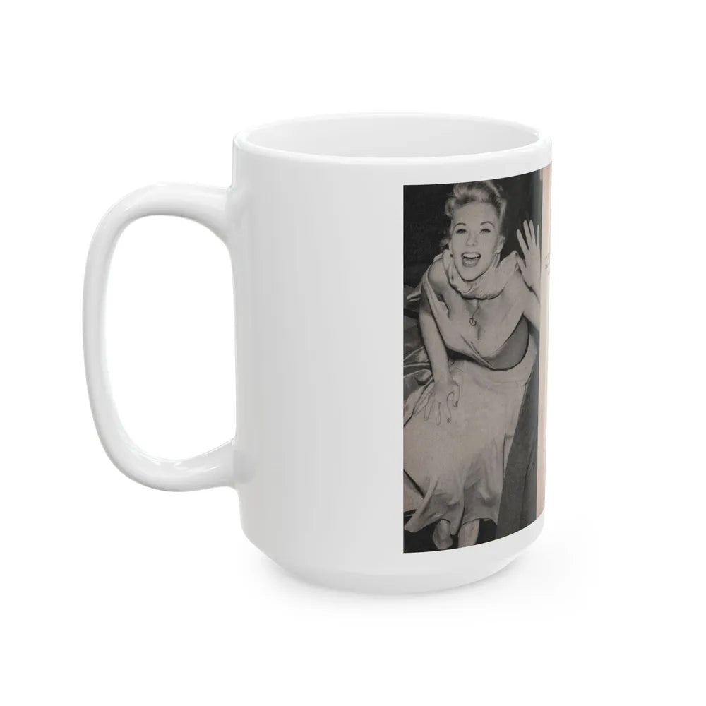 Kim Novak #157 - Scanned Mag. 66 Photos (Vintage Female Icon) White Coffee Mug-Go Mug Yourself