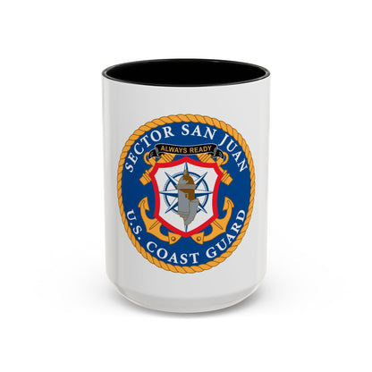 USCG Sector San Juan (U.S. Coast Guard) Accent Coffee Mug
