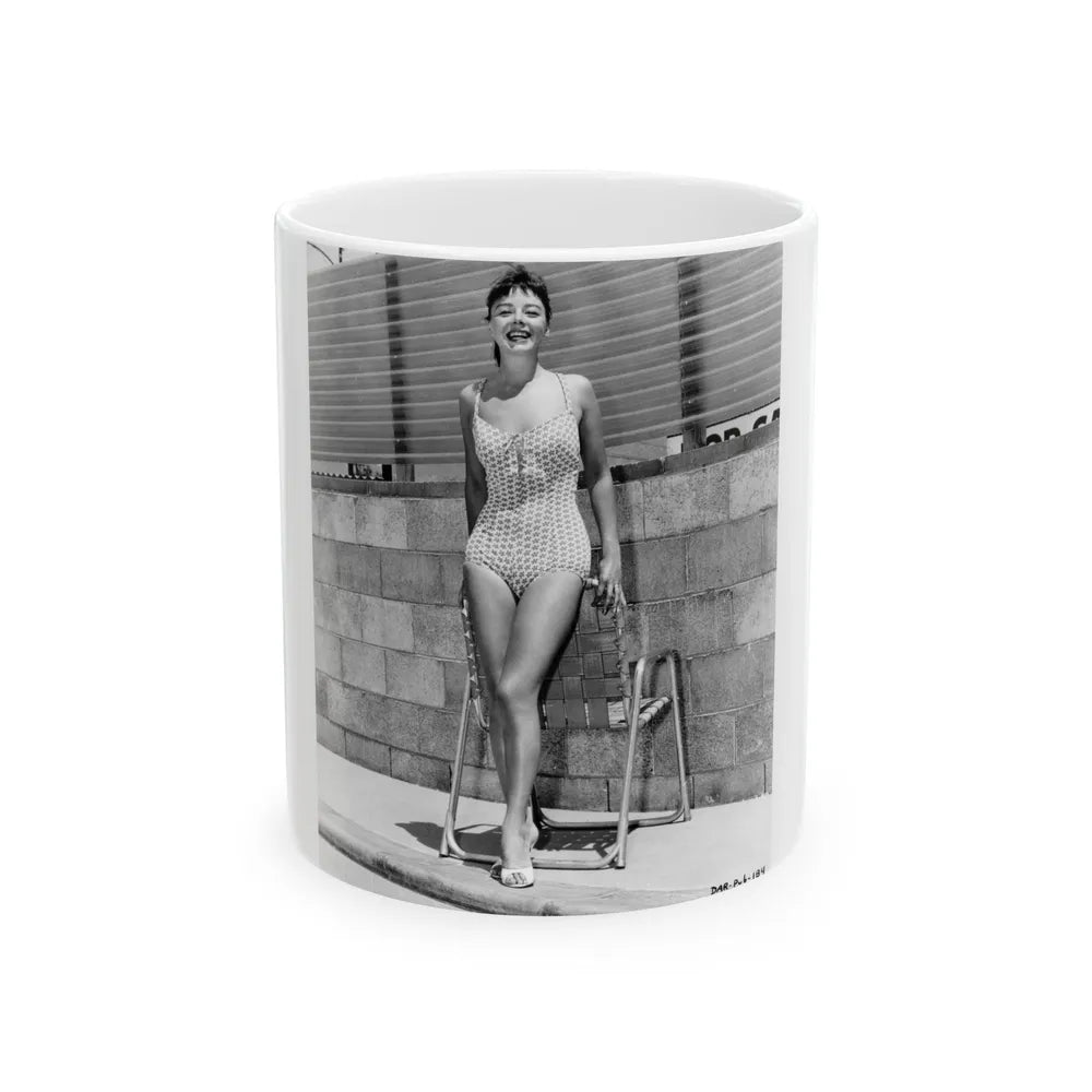 Janet Munro #08 (Vintage Female Icon) White Coffee Mug-11oz-Go Mug Yourself