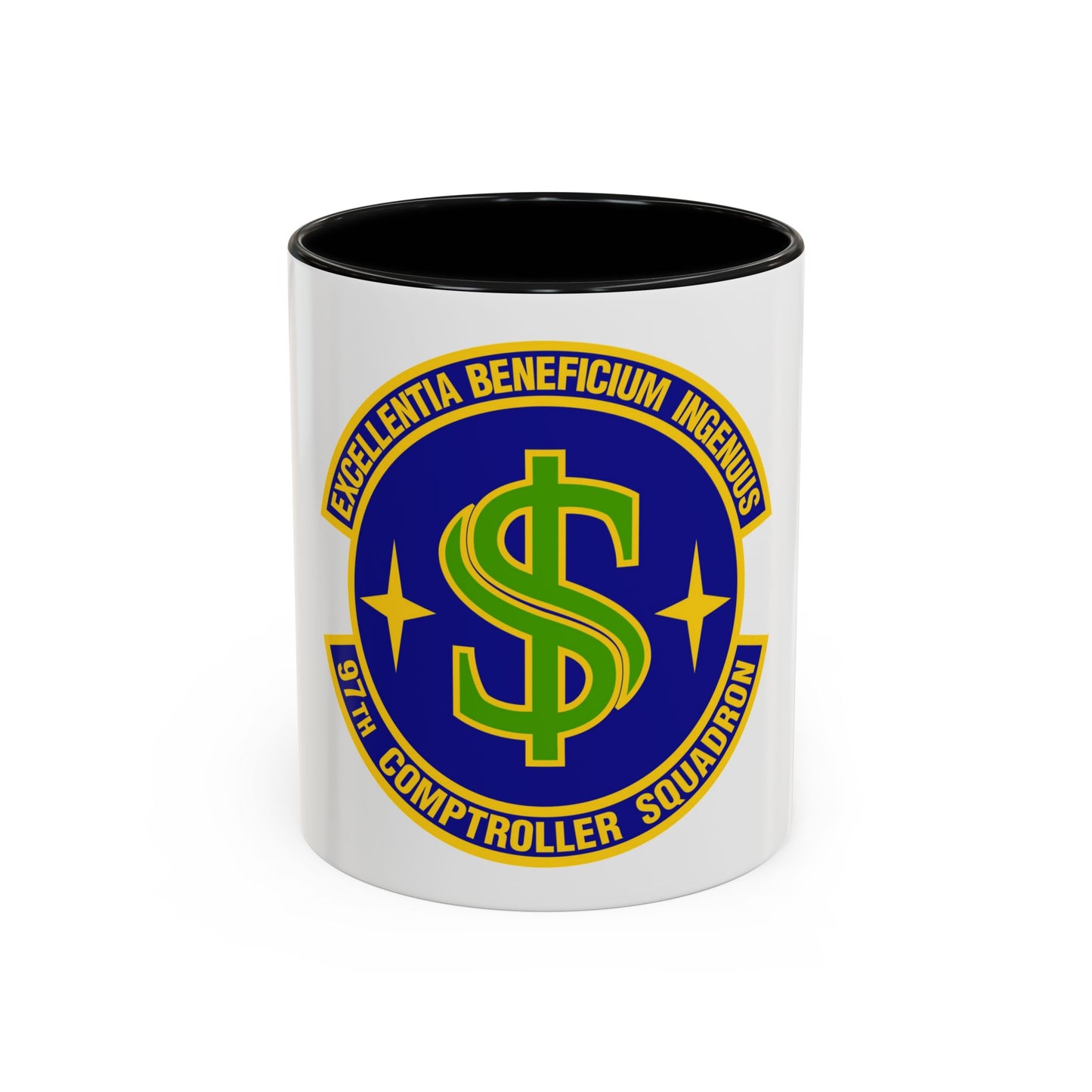 97th Comptroller Squadron (U.S. Air Force) Accent Coffee Mug
