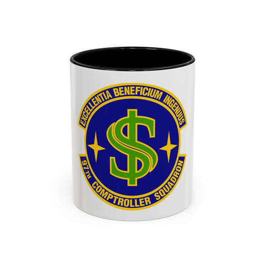 97th Comptroller Squadron (U.S. Air Force) Accent Coffee Mug