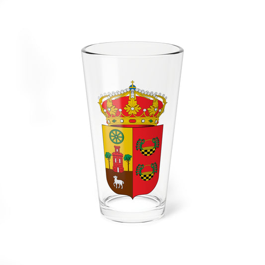 Escudo de Palacios de la Sierra (Spain) (Coat of Arms) Pint Glass 16oz