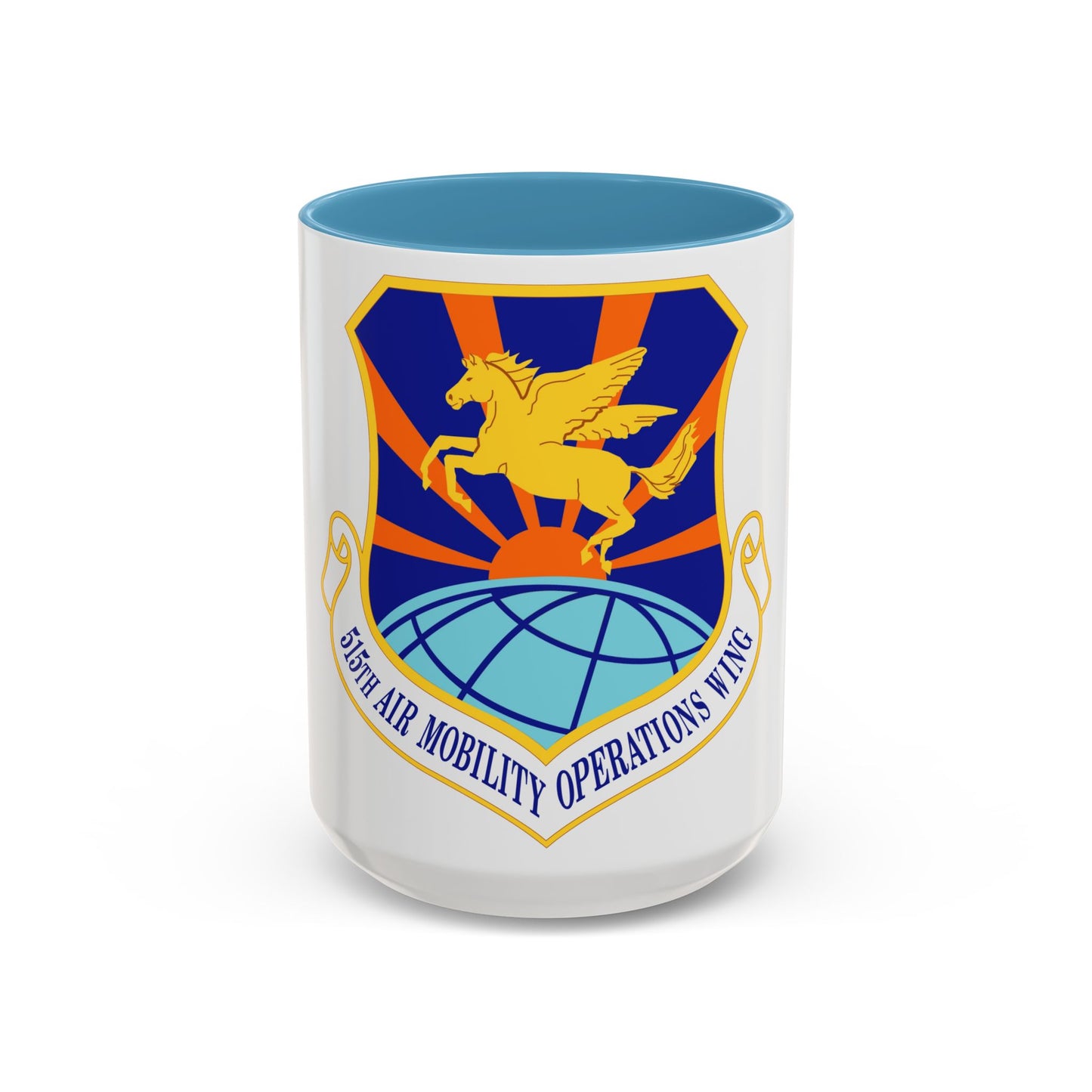 515 Air Mobility Operations Wing AMC (U.S. Air Force) Accent Coffee Mug