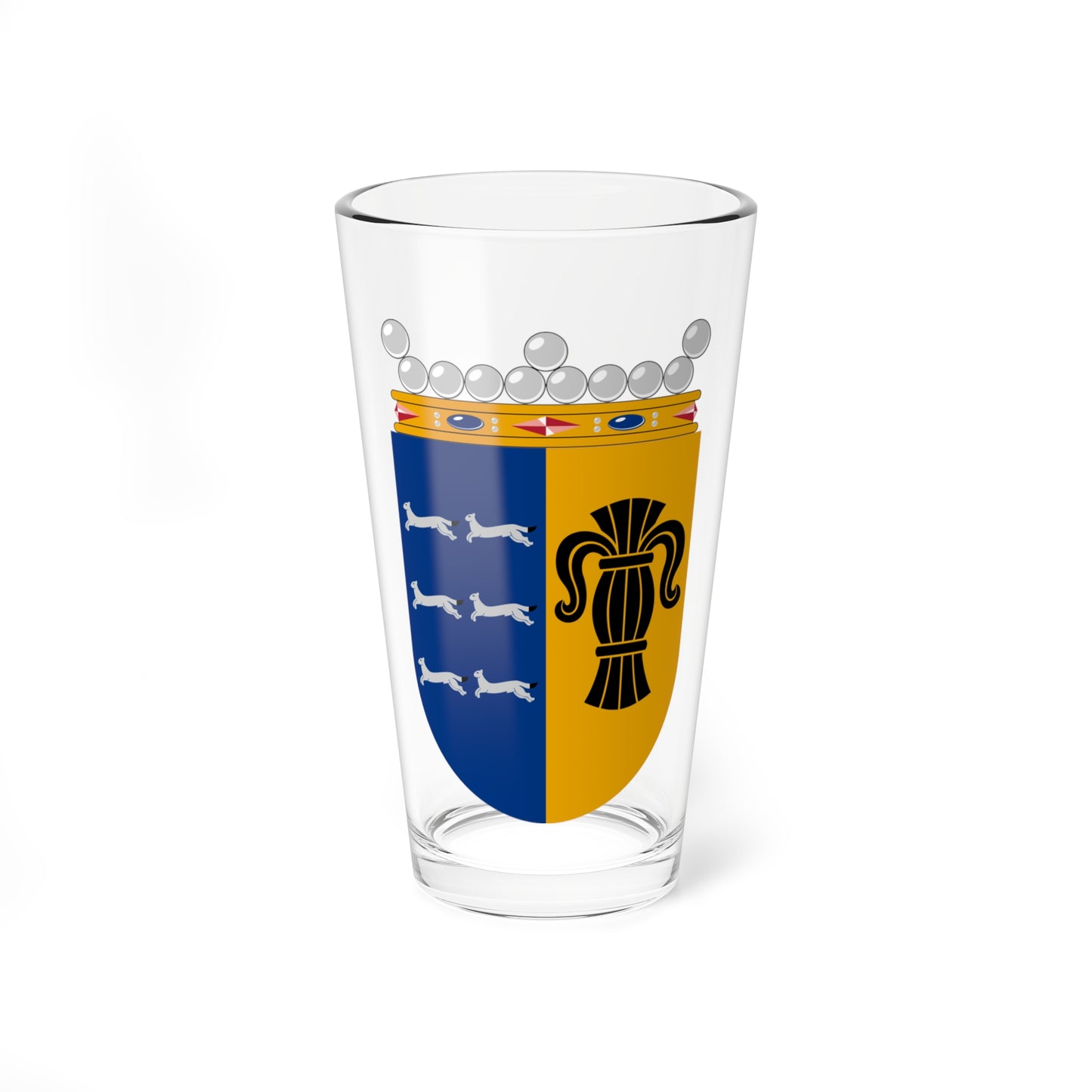 Coat of arms of Vaasa Province (Finland) (Coat of Arms) Pint Glass 16oz