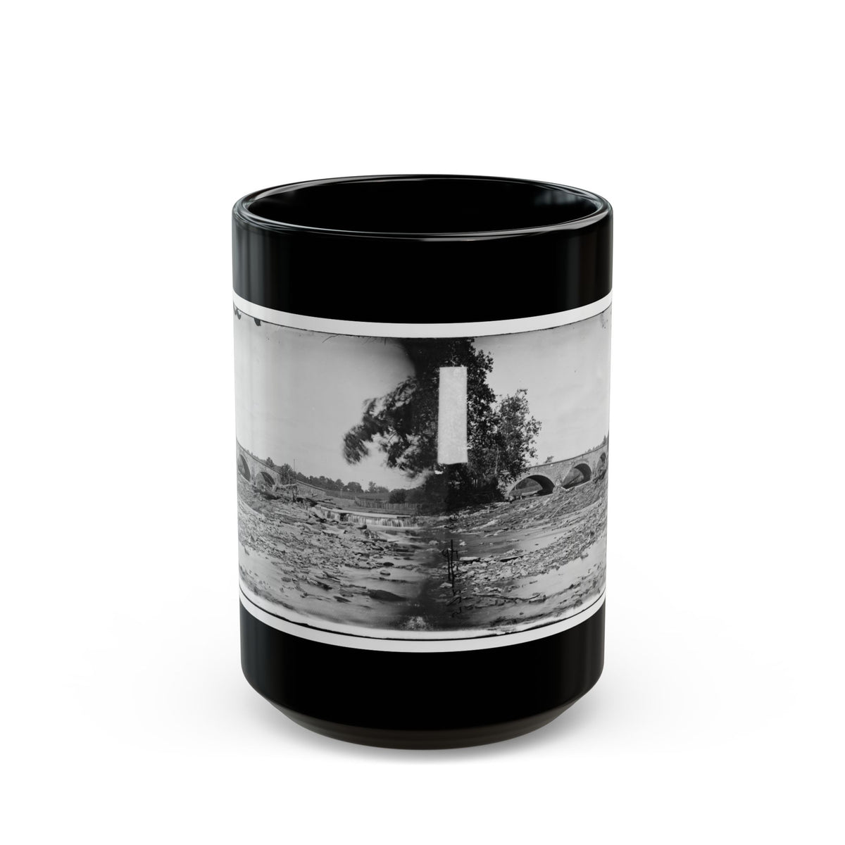 Antietam, Maryland. Antietam Bridge On Sharpsburg And Boonsboro Turnpike(2) (U.S. Civil War) Black Coffee Mug
