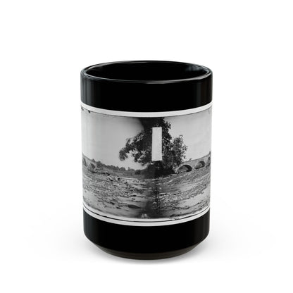 Antietam, Maryland. Antietam Bridge On Sharpsburg And Boonsboro Turnpike(2) (U.S. Civil War) Black Coffee Mug