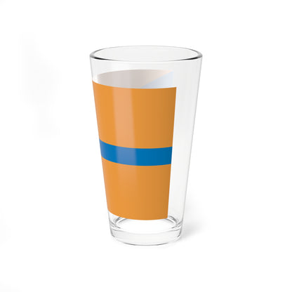 Flag of Cherepovets Vologda oblast (Russia) Pint Glass 16oz