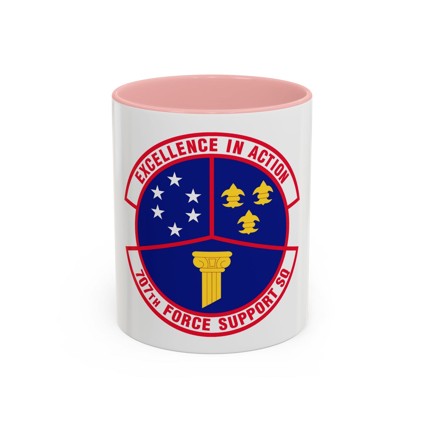 707 Force Support Squadron AFISRA (U.S. Air Force) Accent Coffee Mug