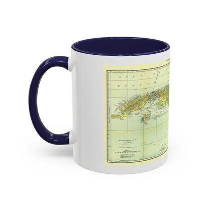 Central America - Cuba (1906) (Map) Accent Coffee Mug