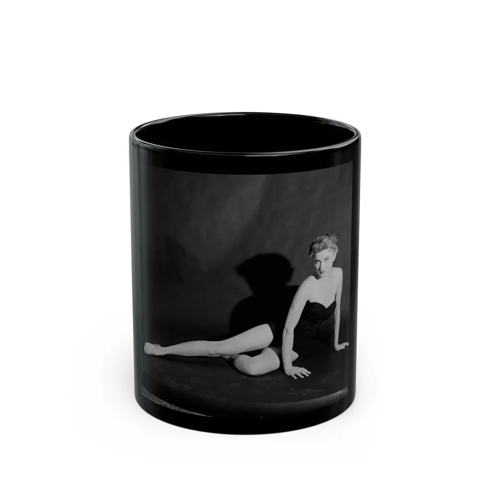 Carol Ohmart #29 (Vintage Female Icon) Black Coffee Mug-11oz-Go Mug Yourself