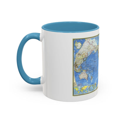 World Map (1970) (Map) Accent Coffee Mug