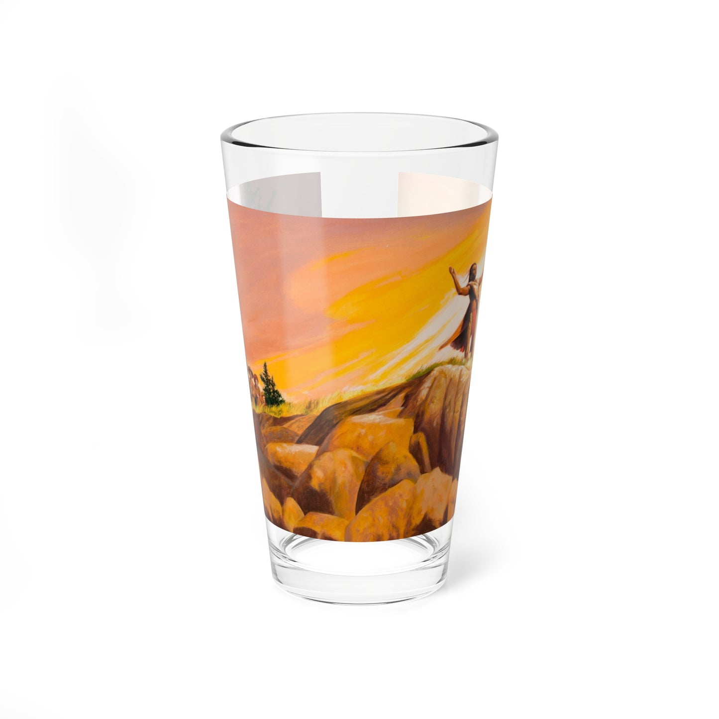 Squanto and the Miracle of Thanksgiving, interior illustrations (4), 2012 (Magazine Illustration) Pint Glass 16oz