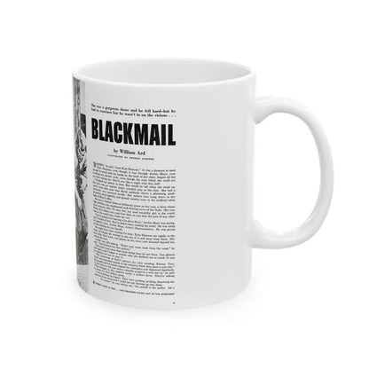 Blackmall (1), Real magazine, January 1953 - White Coffee Mug-Go Mug Yourself