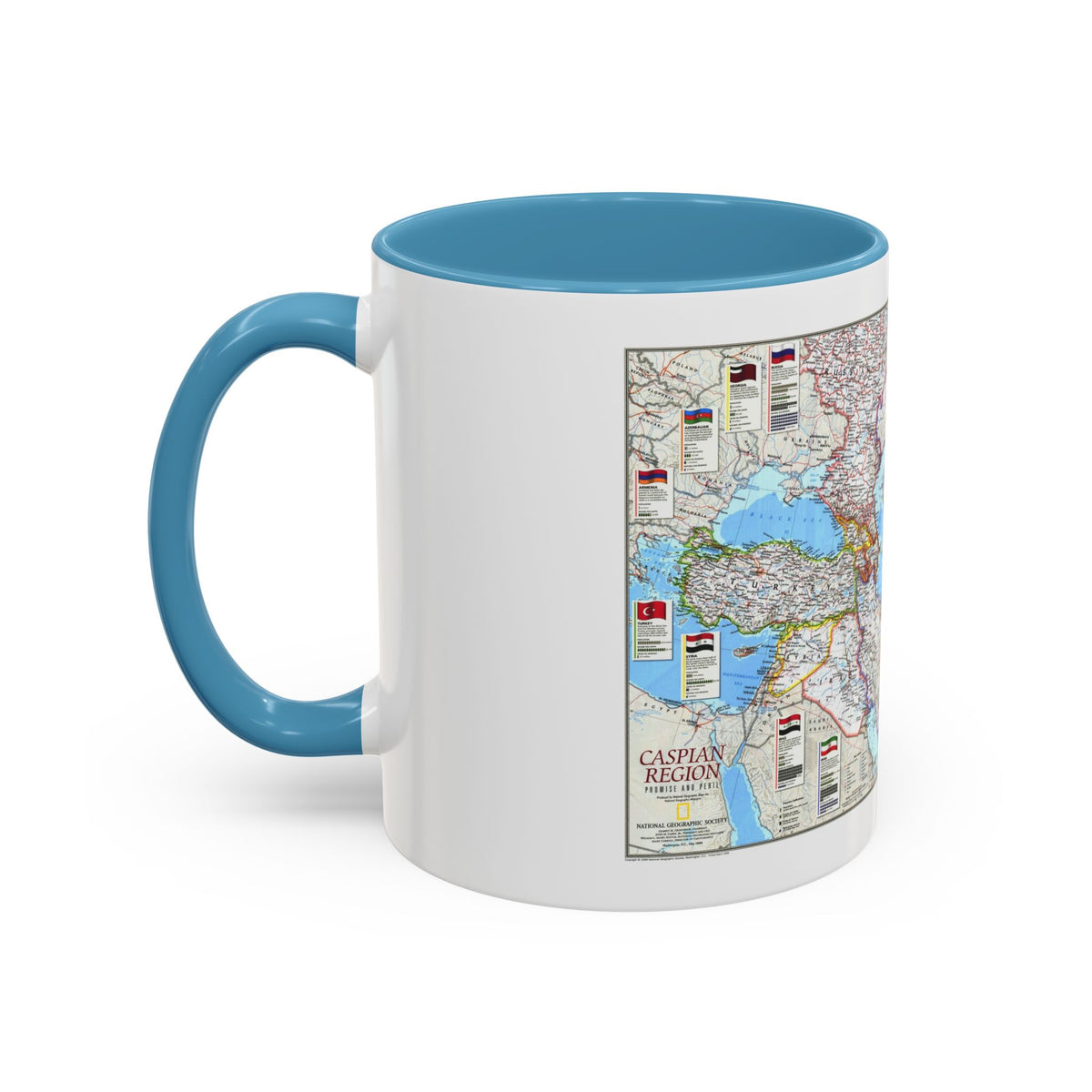 Caspian Region- Promise and Peril (1999) (Map) Accent Coffee Mug