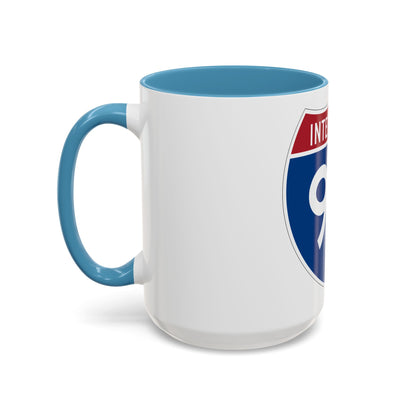 Interstate 96 (U.S. Highways) Accent Coffee Mug