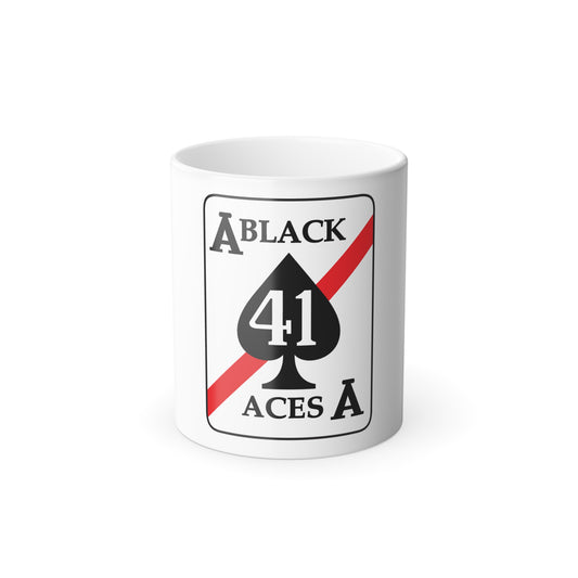 VFA 41 Black Aces (U.S. Navy) Color Changing Mug 11oz