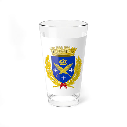 Drapeau Saint-Etienne Loire (France) Pint Glass 16oz