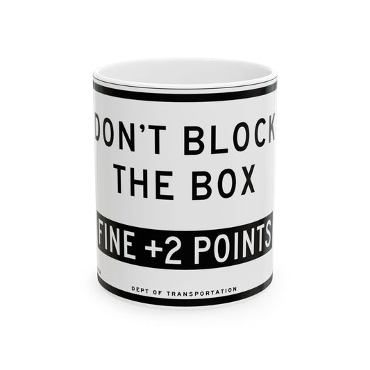 NYCDOT SR-1258 (New York) (Road Sign) White Coffee Mug