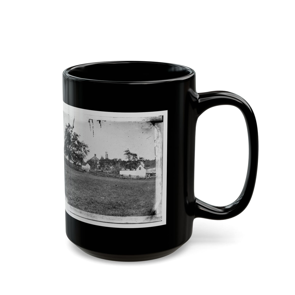 Antietam, Maryland. Ruins Of Mumma's House On The Battlefield (U.S. Civil War) Black Coffee Mug