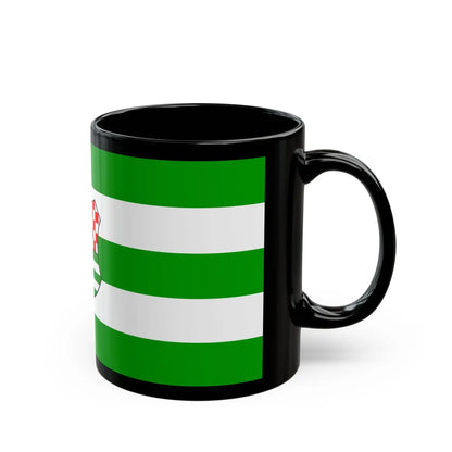 Flag of Zagreb County Croatia - Black Coffee Mug-Go Mug Yourself